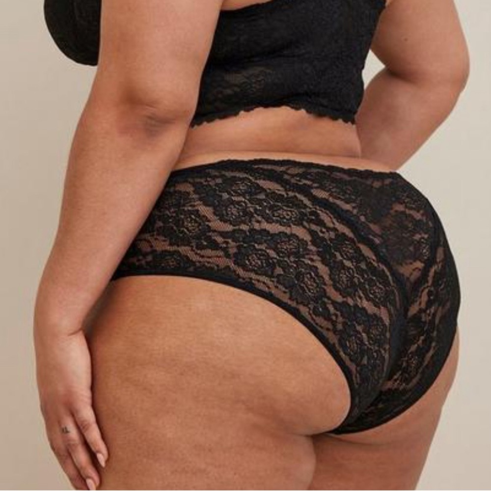 Torrid 2x Black Lace Hipster Underwear Panty